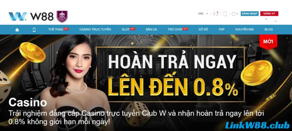 Khám phá thiên đường W88 Casino trực tuyến