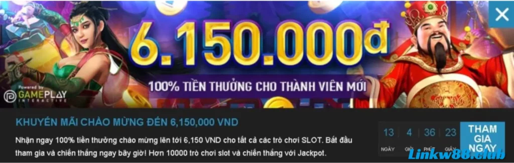 Tham gia W88 nhận tới 6.150.000 VNĐ chào mừng thành viên mới